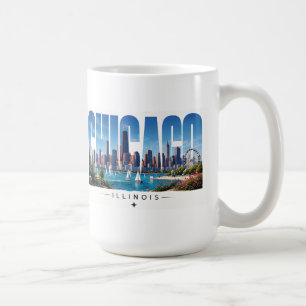 Chicago Illinois Seefront Skyline Reise Kaffeetasse