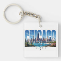 Chicago Illinois Seefront Skyline Reise