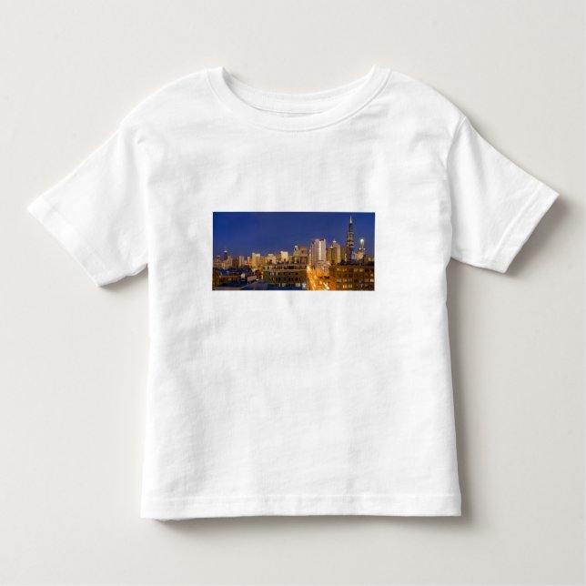 Chicago, Illinois, Skyline aus West Loop Kleinkind T-shirt (Vorderseite)