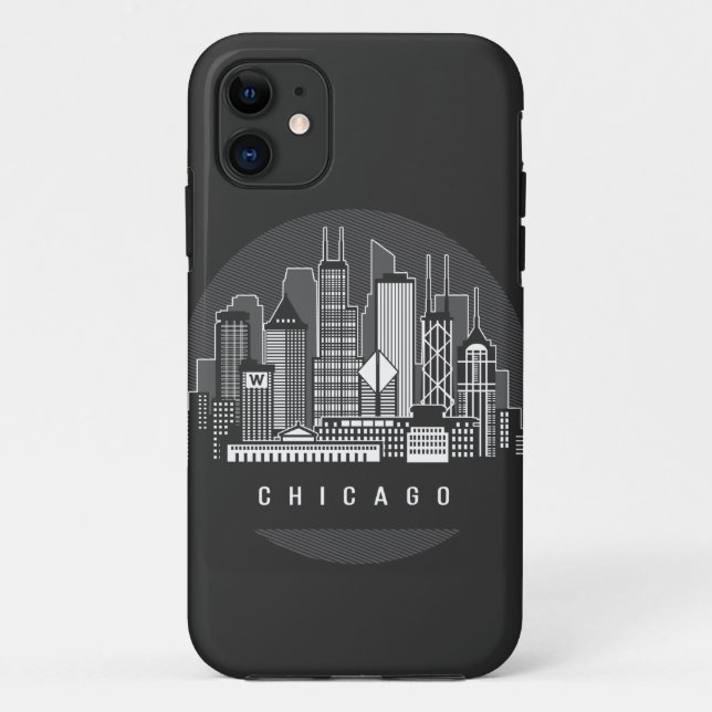 Chicago Illinois Skyline Case-Mate iPhone Hülle (Rückseite)