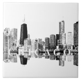 Chicago, Illinois-Skyline Fliese