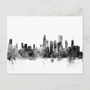Chicago Illinois Skyline Postkarte