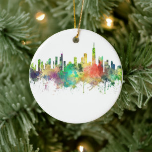 CHICAGO, ILLINOIS SKYLINE SP - KERAMIK ORNAMENT