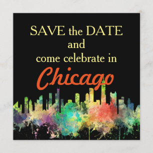 CHICAGO, ILLINOIS SKYLINE SP - SAVE THE DATE