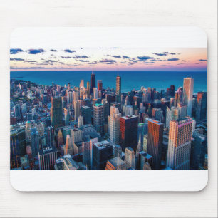 Chicago Illinois Skyline USA - Chicago am Mousepad