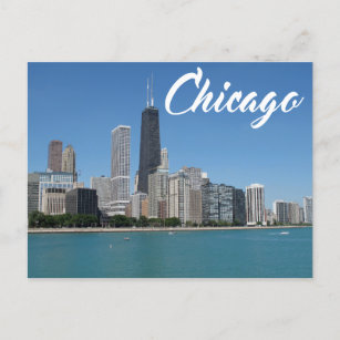 Chicago Illinois Skyline, USA Postkarte