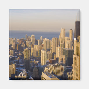 Chicago, Illinois, Skyline vom Sears Tower Magnet