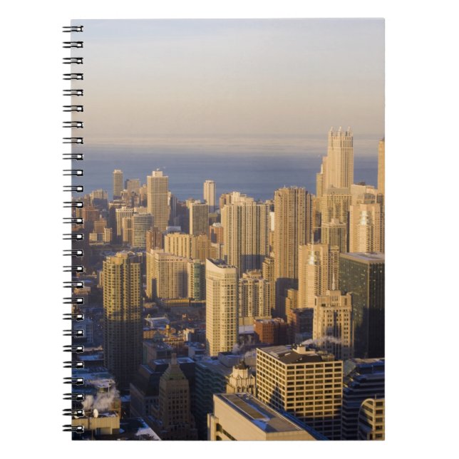 Chicago, Illinois, Skyline vom Sears Tower Notizblock (Vorderseite)