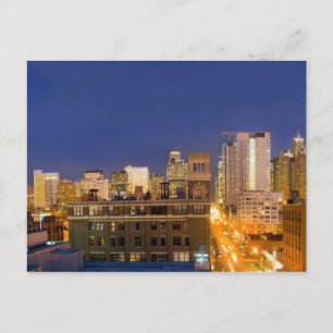 Chicago, Illinois, Skyline von West Loop erschosse Postkarte