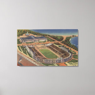 Chicago, Illinois - Soldaten Feld und Feld Leinwanddruck