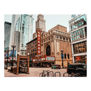 Chicago, Illinois Stadtbild Fotodruck