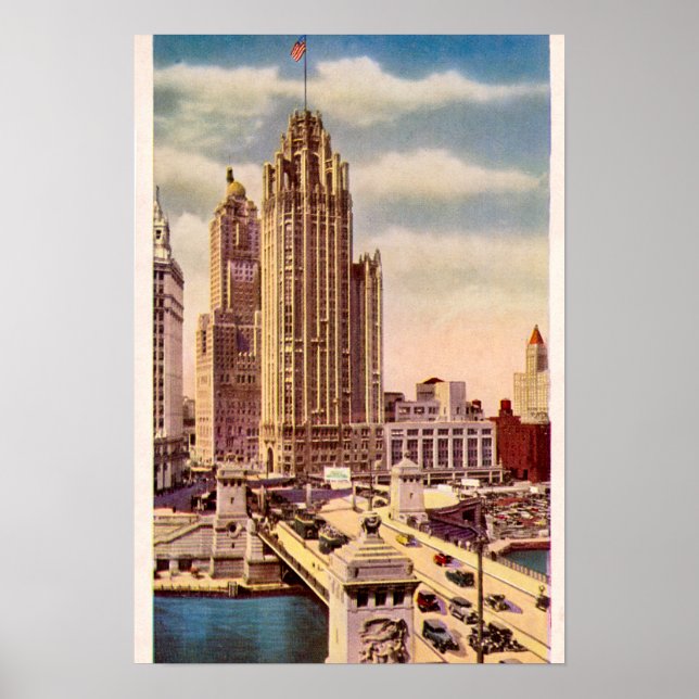 Chicago Illinois Tribune Tower Poster (Vorne)