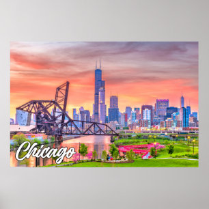 Chicago, Illinois, USA Poster