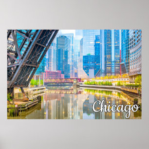 Chicago, Illinois, Vereinigte Staaten Poster