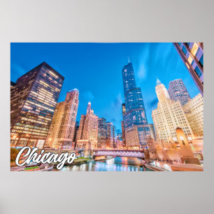 Chicago, Illinois, Vereinigte Staaten Poster