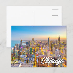 Chicago, Illinois, Vereinigte Staaten Postkarte
