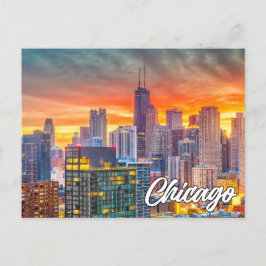 Chicago, Illinois, Vereinigte Staaten Postkarte