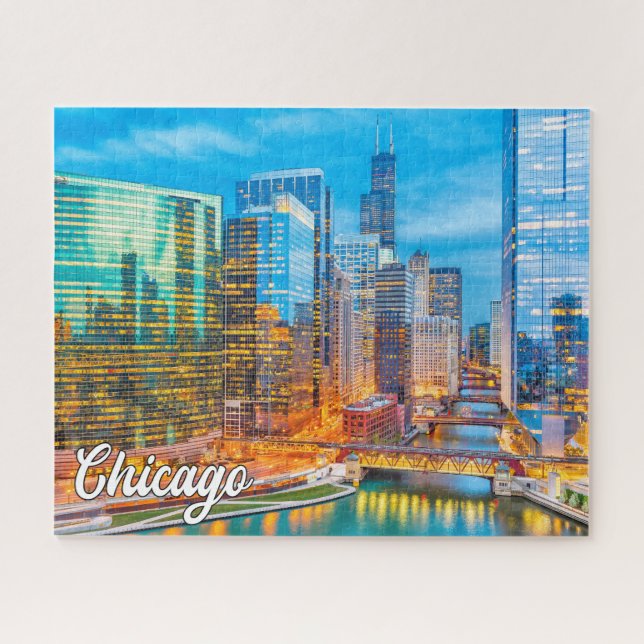 Chicago, Illinois, Vereinigte Staaten Puzzle (Horizontal)