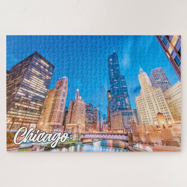 Chicago, Illinois, Vereinigte Staaten Puzzle (Horizontal)