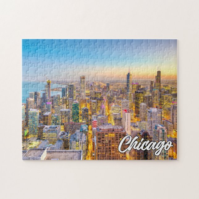 Chicago, Illinois, Vereinigte Staaten Puzzle (Horizontal)
