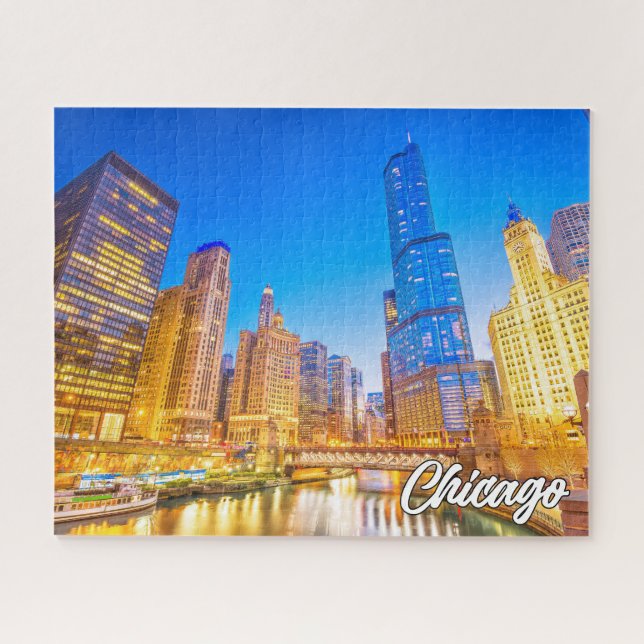 Chicago, Illinois, Vereinigte Staaten Puzzle (Horizontal)