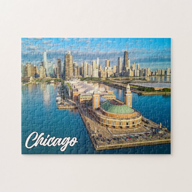 Chicago, Illinois, Vereinigte Staaten Puzzle (Horizontal)