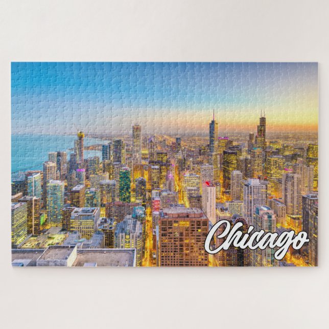 Chicago, Illinois, Vereinigte Staaten Puzzle (Horizontal)