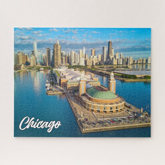 Chicago, Illinois, Vereinigte Staaten Puzzle (Horizontal)