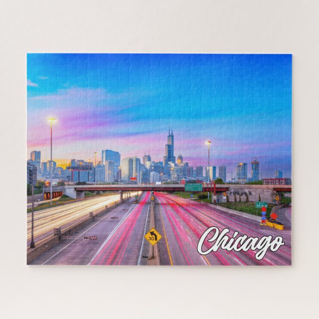 Chicago, Illinois, Vereinigte Staaten Puzzle (Horizontal)