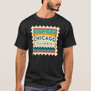 Chicago Illinois Vintag Design T-Shirt