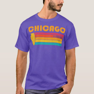 Chicago Illinois Vintag Distressed Souvenir T-Shirt