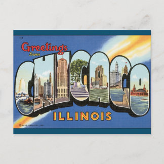 Chicago Illinois Vintag Postcard Postkarte