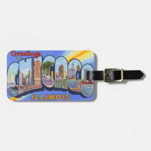 Chicago Illinois Vintage Reisegepäckanhänger Gepäckanhänger