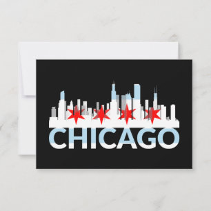 Chicago Illinois Windy City 4 Sterne Chi Town Logo Karte