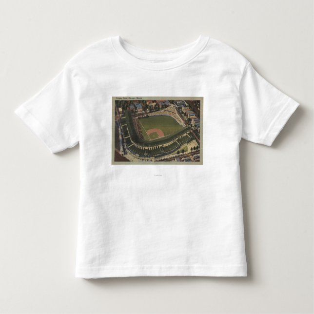 Chicago, Illinois - Wrigley fangen CUB auf Kleinkind T-shirt (Vorderseite)