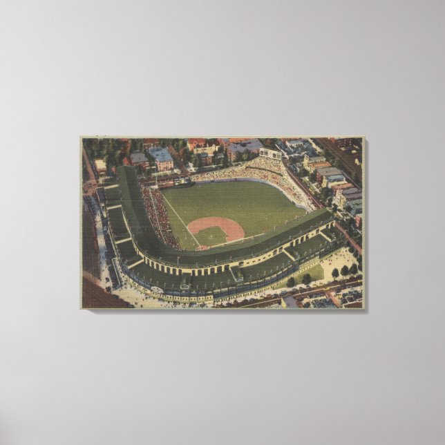 Chicago, Illinois, Wrigley Field Cubs Leinwanddruck (Vorderseite)