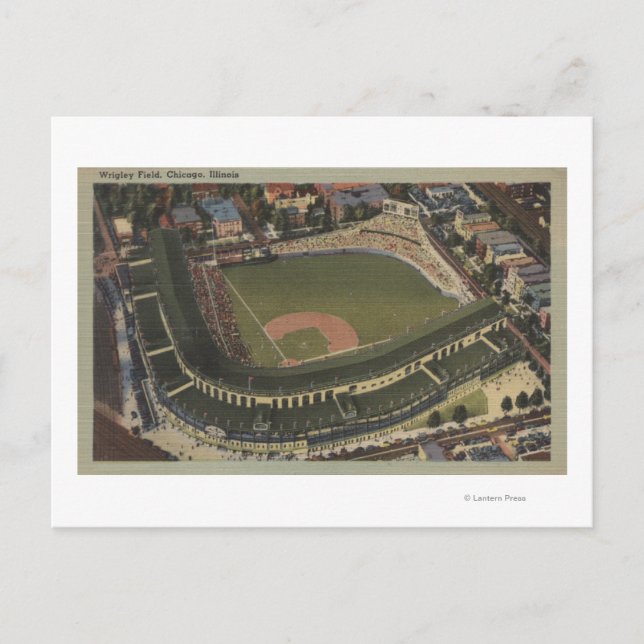 Chicago, Illinois, Wrigley Field Cubs Postkarte (Vorderseite)