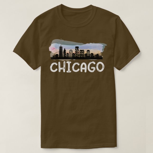 Chicago Illinois Zuhause Staat Chicago Downtown Ci T-Shirt (Design vorne)