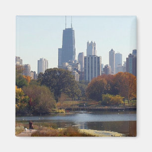 Chicago im Herbst Magnet