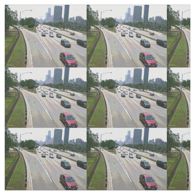 Chicago in Sandstone Stoff (Muster)