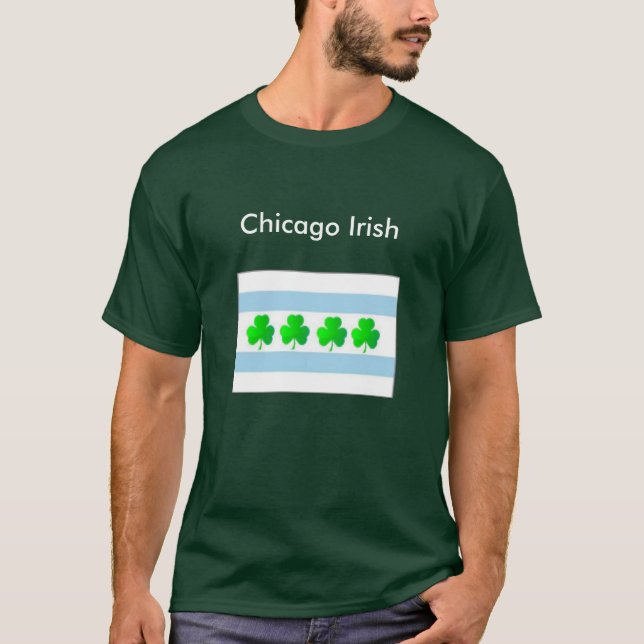 Chicago-Iren-Flagge T-Shirt (Vorderseite)