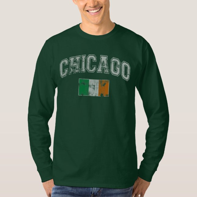 Chicago-Iren-Flagge T-Shirt (Vorderseite)
