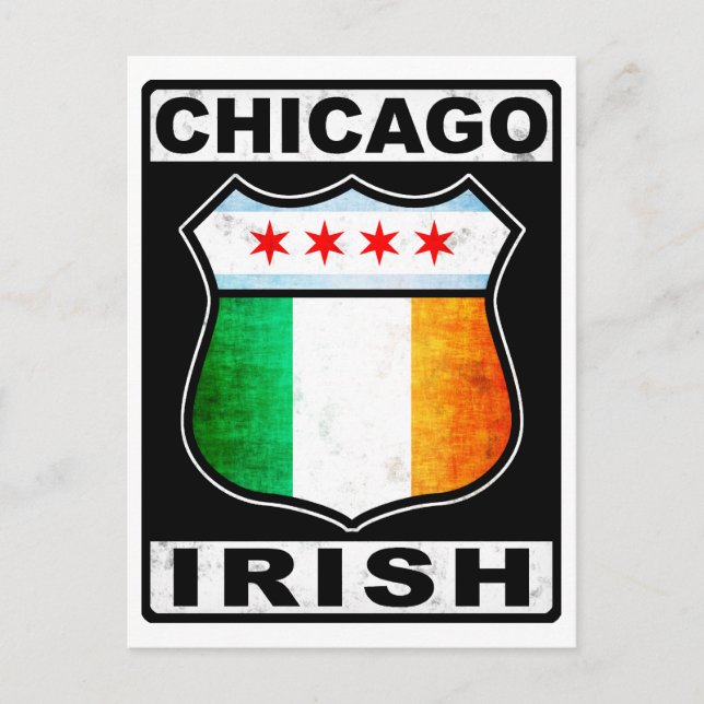 Chicago Irish American Postkarte (Vorderseite)