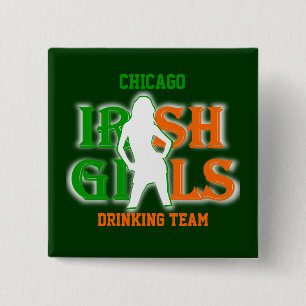 Chicago Irish Girls Trinkteam Button