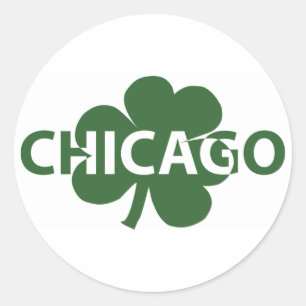 Chicago Irish Kleeblatt Sticker