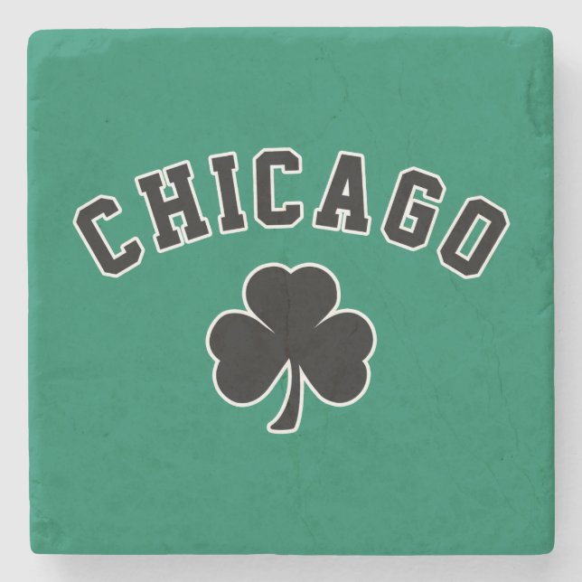 Chicago Irish Steinuntersetzer (Vorderseite)