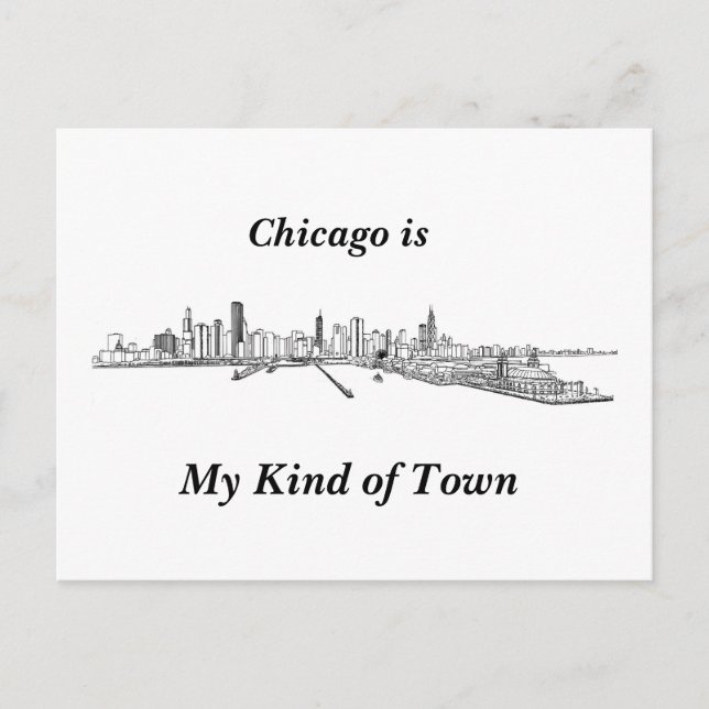 Chicago Is Postkarte (Vorderseite)