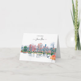 Chicago Jackson Park Personalisiert Note Card Dankeskarte