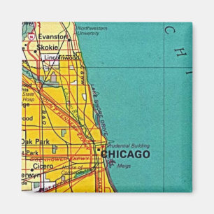 Chicago-Karten-Magnet Magnet