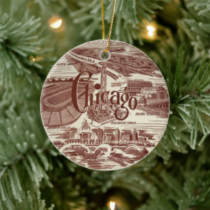Chicago Keramik Ornament